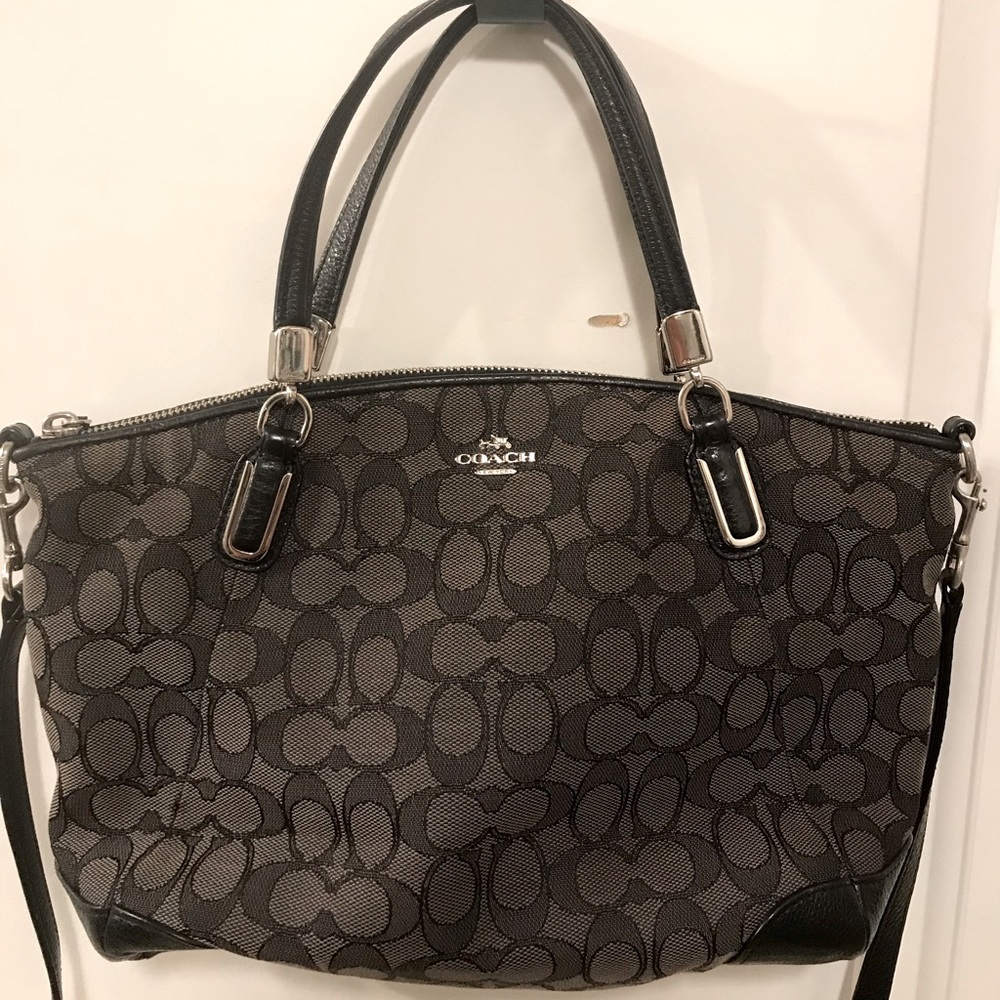 Authentic Coach Monogram Small handbag tote style